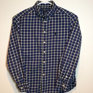 Blue & White Ralph Lauren Button Up Shirt!